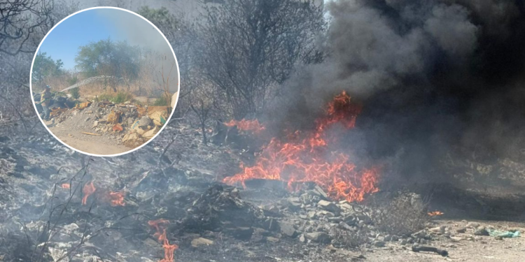 Incendio En Lote Baldío - Vecinos Unidos